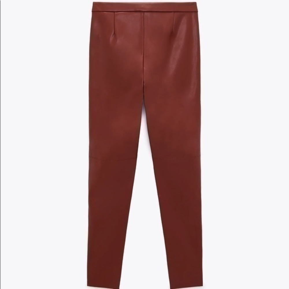Zara Faux Leather Leggings - Picture 3 of 5
